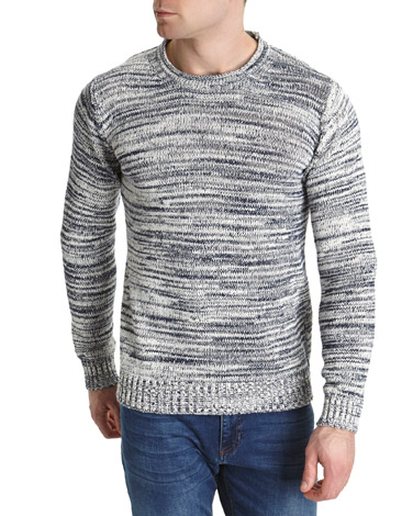 Paul Costelloe Living Indigo Twist Crew-Neck